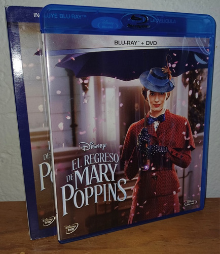Blu-ray + Dvd El Regreso De Mary Poppins ( Emily Blunt ) (Usado)