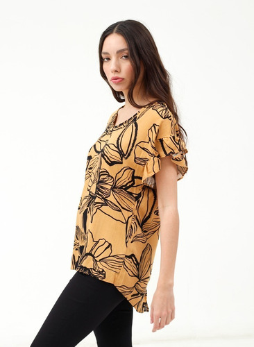 Musculosa Lino Estampado