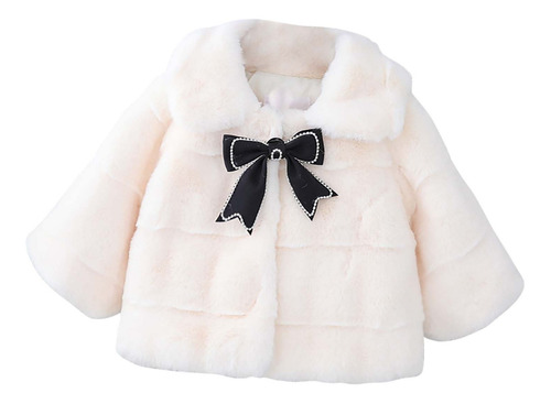 B Baby Kids Chaqueta Abrigo Otoño Invierno Niñas Lazo Decora