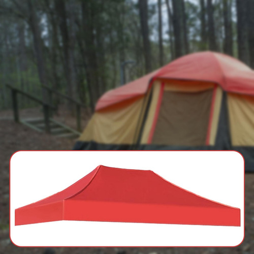 Cubierta De Dosel Techo De Cenador Impermeable Grueso Rojo