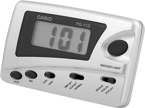 Reloj Despertador Casio Pq-11d Digital Formato 12/24 Horas