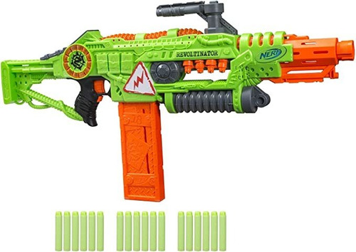 Nerf Revoltinator Zombie Strike Toy Blaster Con Luces Motor.