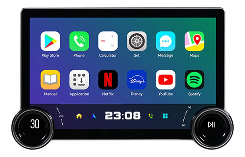 Para Coche Estéreo Radio Android Carplay Gps Pantalla