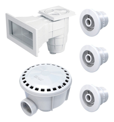Kit Hormigon Skimmer Grande + Toma Fondo + Retornos Vulcano
