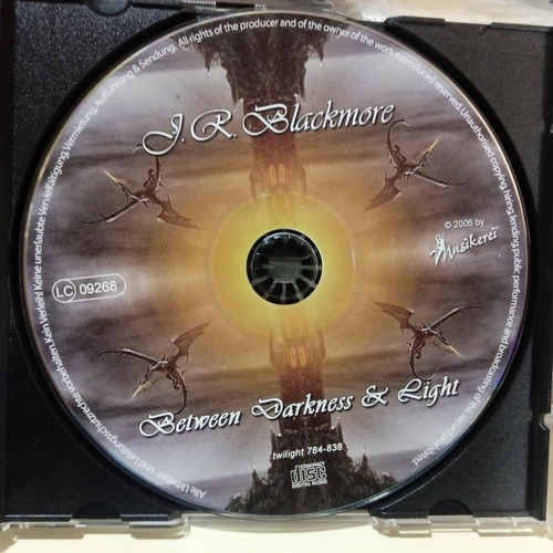 Cd J. R. Blackmore - Between Darkness And Light