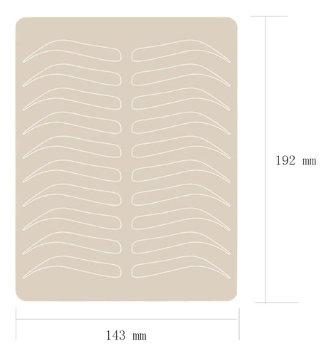 Piel Sintetica Para Microblading Pack De 6 Unidades