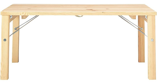 Muji 18499434 Mesa Baja De Pino, Plegable, Ancho 31.5 X Fond