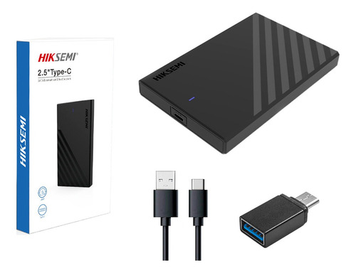 Carry Case Externo Disco Hdd Ssd 2.5 Sata Usb C 3 Hiksemi