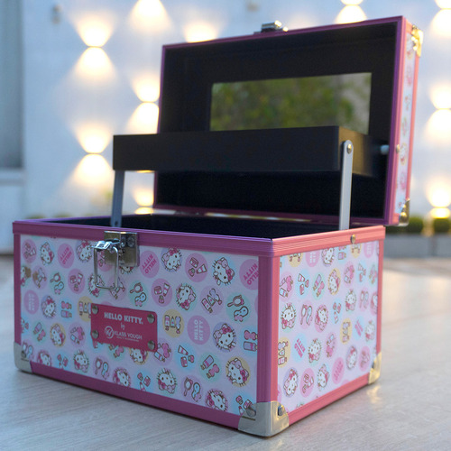 Hello Kitty Maleta Rosa Compacta Com Compartimento Dbhk-01r