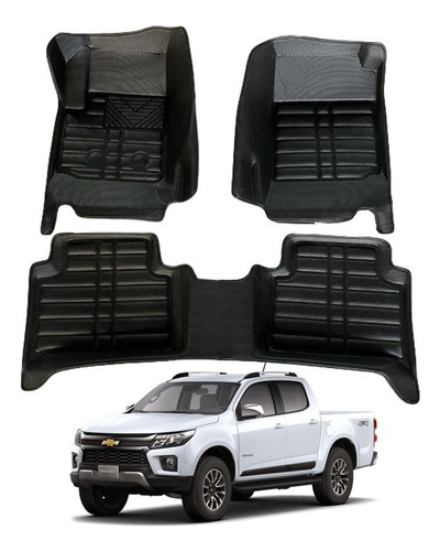 Funda De Piso 3d Chevrolet Colorado 2016-24 Calce Perfecto 