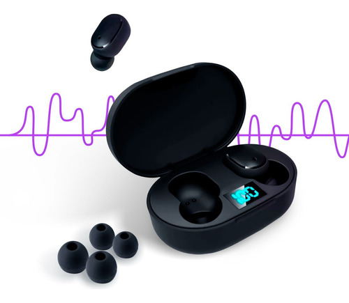 Fone De Ouvido Sem Fio Bluetooth Mini Tws In-ear Cor Preto