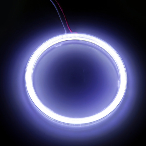 Faro Led Automático Con Anillos De Halo De 110 Mm Para Motoc