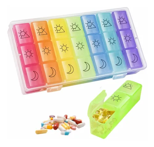 comprar Pastillero Semanal 3 Tomas Organizador Medicamentos Portátil