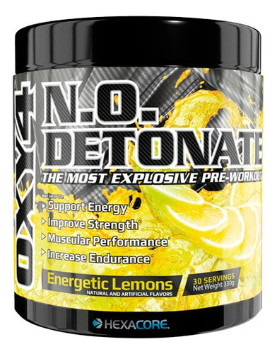 Oxy 4 Pre Workout Hexacore - Sabor Energetic Lemons