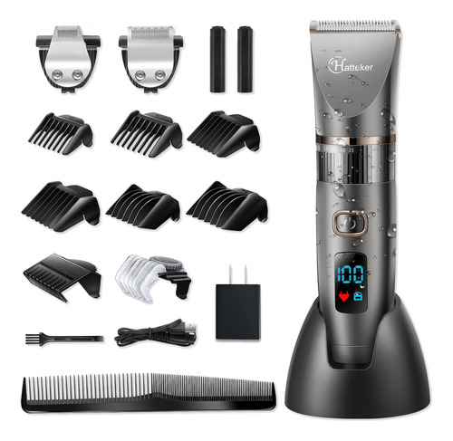 Hatteker Men's Beard Trimmer 3 En 1 Kit De Aseo Cortero De C