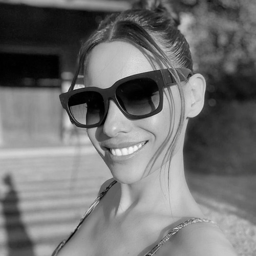 Anteojos Sol Infinit By Pampita Platón Negro Lente Rosa