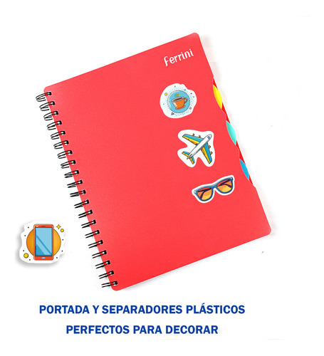 Cuaderno Profesional Poly Ferrini 120h Raya Caja 24 Pza