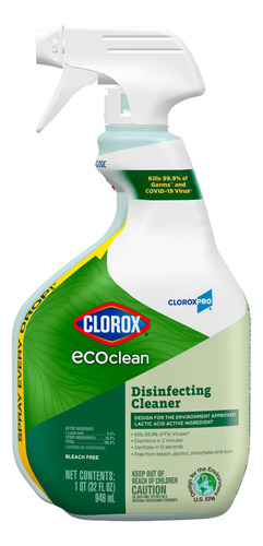 Limpiador Desinfectante En Aerosol 946 Ml Ecoclean Cloroxpro