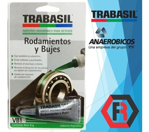 Trabasil Vb1 X 6g Adhesivo Anaerobico Rodamientos Y Bujes