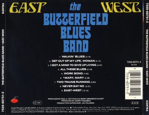 Cd East West (the Paul Butterfield Blues Band) Estándar