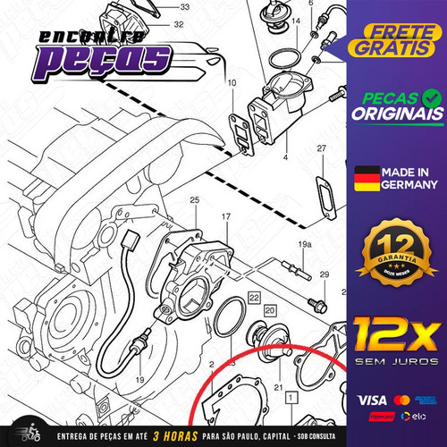 Bomba De Água Do Motor Volvo Xc70 2.4 2001-2004 Original