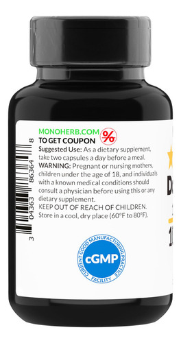 Monoherb Extracto De Dong Quai 1000 Mg - 90 Cápsulas Vegeta