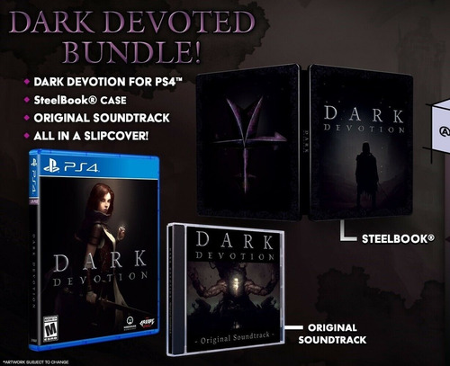 Dark Devotion ( Deluxe Bundle) + Tarjeta 623 + Zine#2 - Ps4 (Usado)