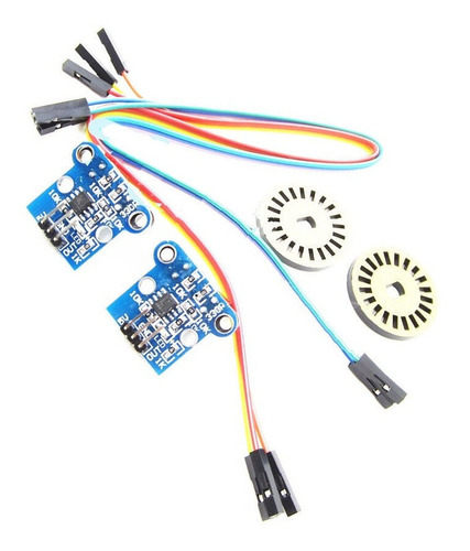 Par De Encoder Rotativo Óptico Para Motorreductor Arduino Pi