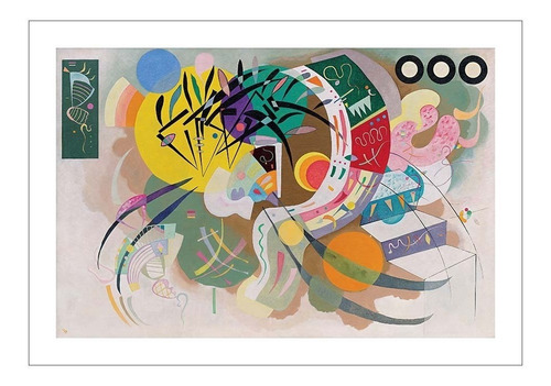 Lamina Fine Art Curva Dominante Kandinsky 90x60 Myc Arte