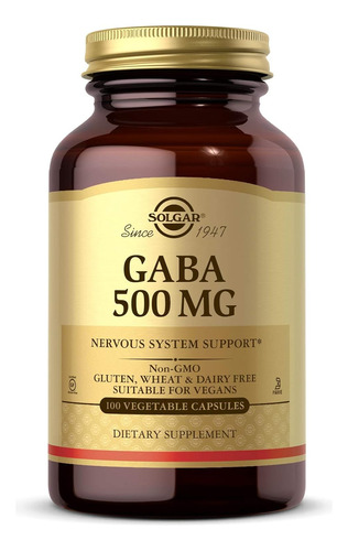 Solgar Gaba 500 Mg 100 Capsulas