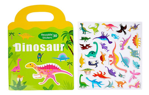 Libro De Pegatinas De 5 Temas, Mundo De Los Dinosaurios