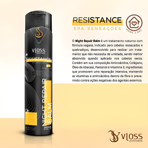 Vloss Tratamento Cabelo Ressecado Quebradiço Com Colágeno