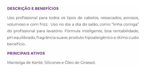 Máscara De Hidratação Instantânea Vita Derm Pro Basic 1lt