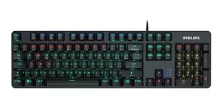 Teclado Mecanico Philips Momentum G401 Qwerty Inglés Usb Rgb