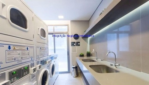 Imagem 4 de 12 de Apartamento Studio 32m², 01 Dormitório, 01 Banheiro E 01 Vaga Na Garagem. Condomínio Com Portaria, Segurança 24hrs, Piscina, Lavanderia Coletiva, - 22031004 - 70676657