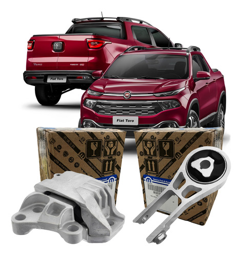 Kit Calço Coxim Motor Câmbio Fiat Toro 2.4 2016 2017 2018 19