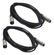 Comprar 2 Cable 4 Metros Xlr Dmx Jack Canon A Macho Canon Microfono
