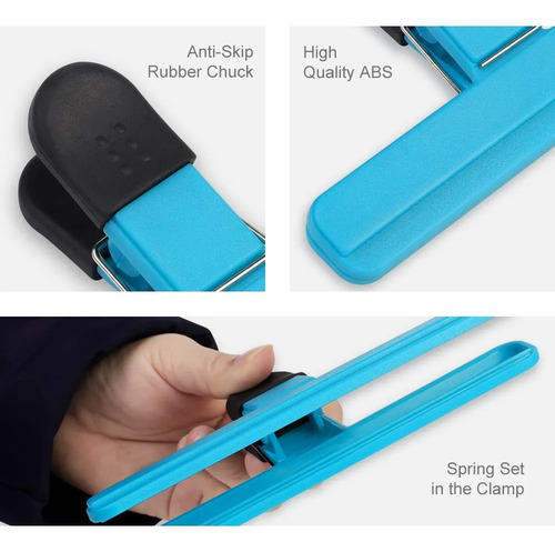 Clips De Acero Inoxidable Bolsas Comida Clips Sellado 6pcs