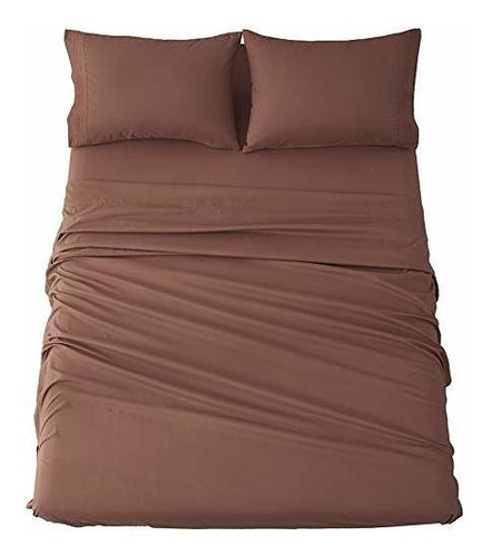 Sábanas De Cama Shilucheng Set Microfiber 1800 Hilo Q8gn9