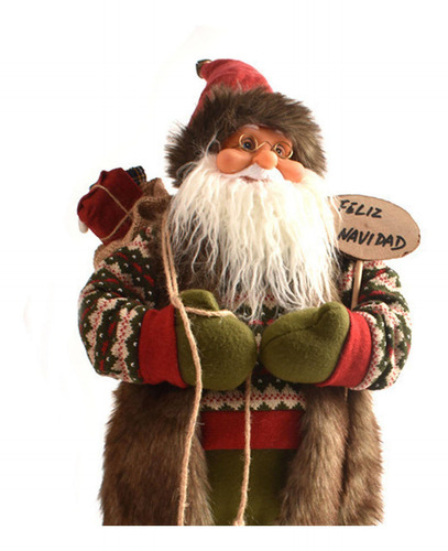 Imagem 8 de 8 de Boneca De Boneco De Neve Papai Noel Árvore 45cm Pele Marrom
