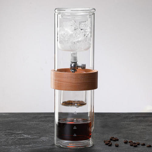 Cafetera De Goteo De Hielo De Vidrio, Tetera Para Té Y