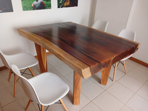 Comedor En Madera Rustica Nogal