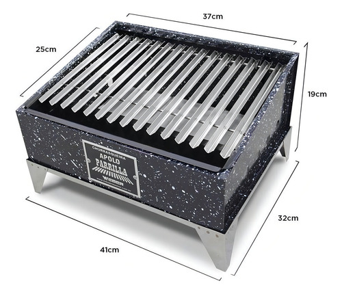 Churrasqueira Apolo Parrilla Mini Esmaltada Weber