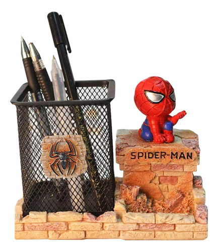 Soporte Para Boligrafo Spiderman Decoracion Creativa Oficina