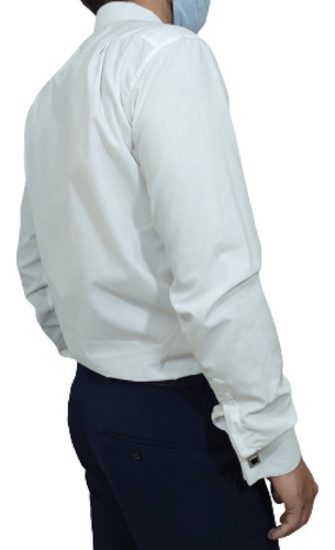 Imagen 5 de 6 de Camisa Doble Puño Con Carteron Hombre Calidad Premium