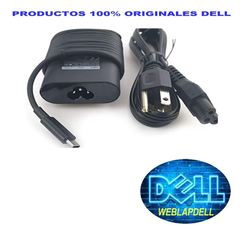 Cargador Original Dell 45w Tipo Usb-c Facturado 492-bbwz