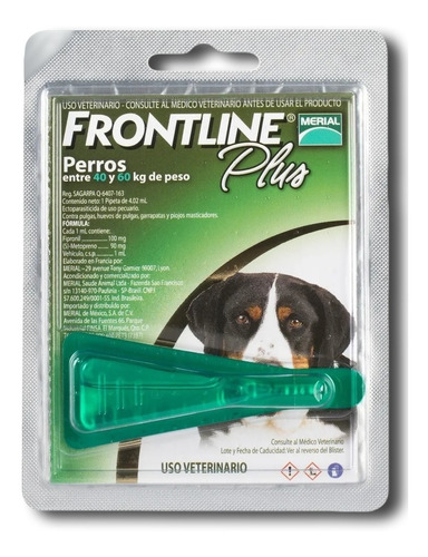 Pipeta Perro Frontline De 40 A 60kg