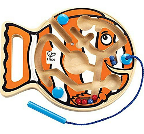 Hape Go-go Fish-niño Del Laberinto De Madera Puzzle Magnétic