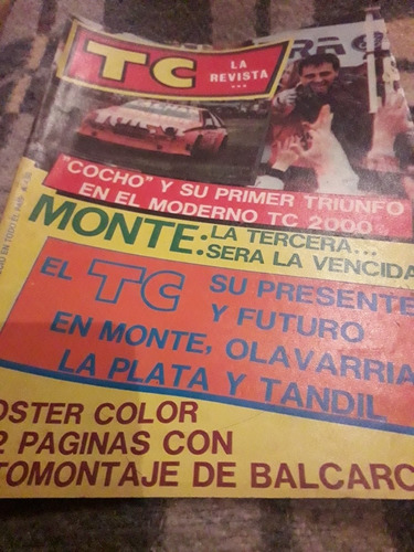 Revista Tc 2000 Cocho Lopez Monte Olavarria Tandil 1987