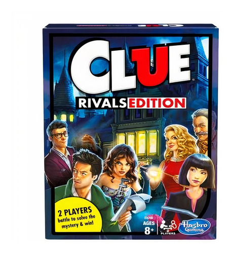 Clue Edición Rivales Hasbro Gaming Misterio 2 Jugadores 